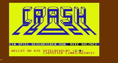 Crash garbage Title Screen